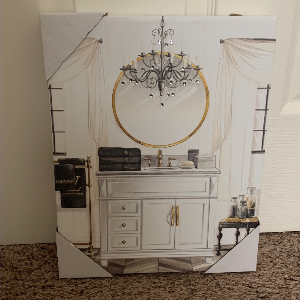 FASHION INSPIRED Bathroom Sink Picture - Wall Art